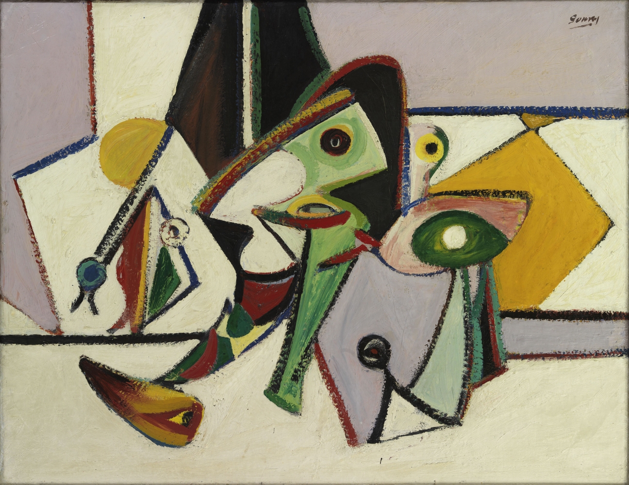 Organization No. 2, 1936&ndash;37, oil on canvas, 28 x 36 in. (71.1 x 91.4 cm). Private collection. [AGCR: P175]