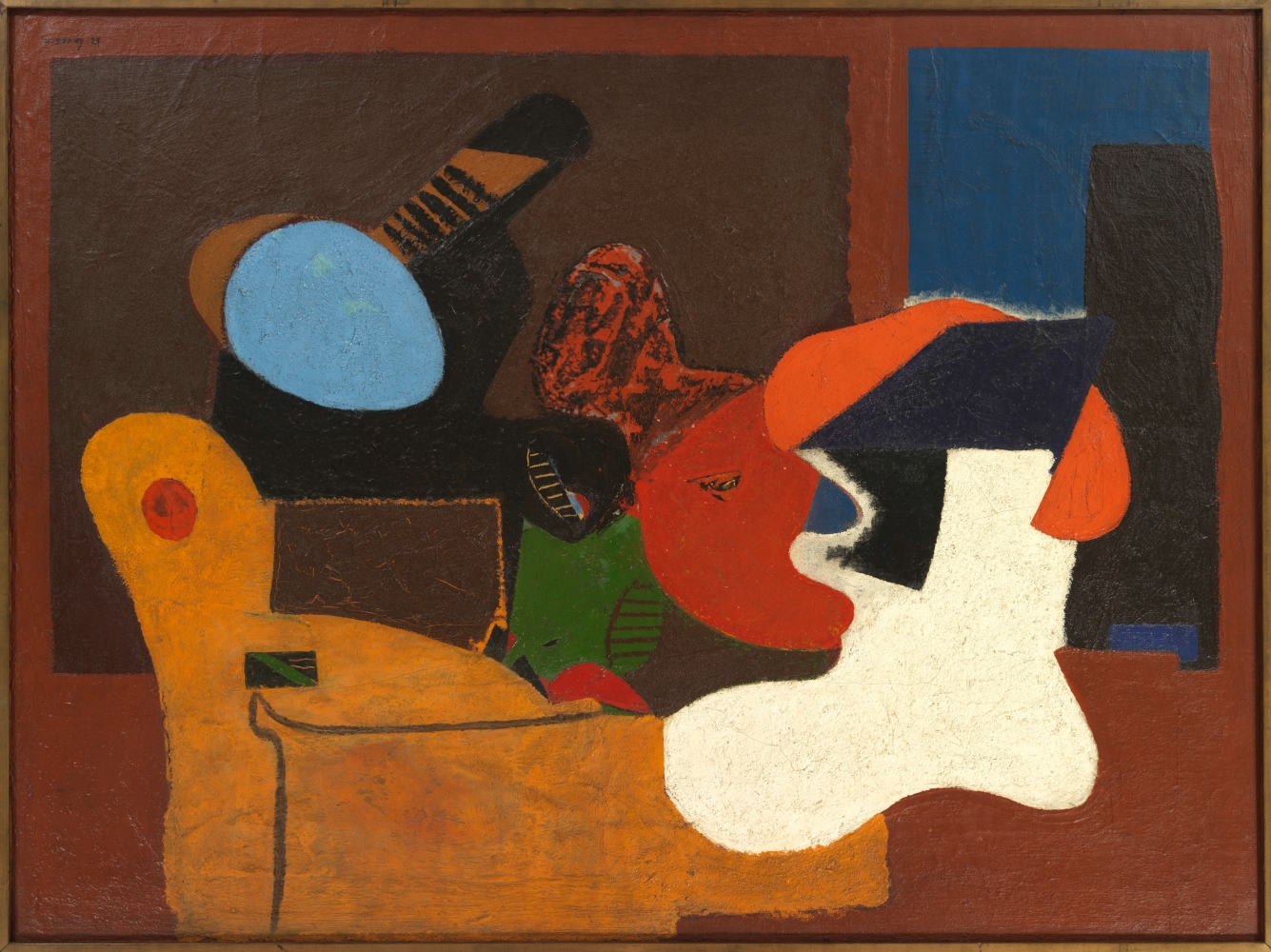 Still Life,&amp;nbsp;1929, oil on canvas,&amp;nbsp;36 1/4 x 48 1/8 in. (92.1 x 122.2 cm). Private collection. [AGCR: P073]