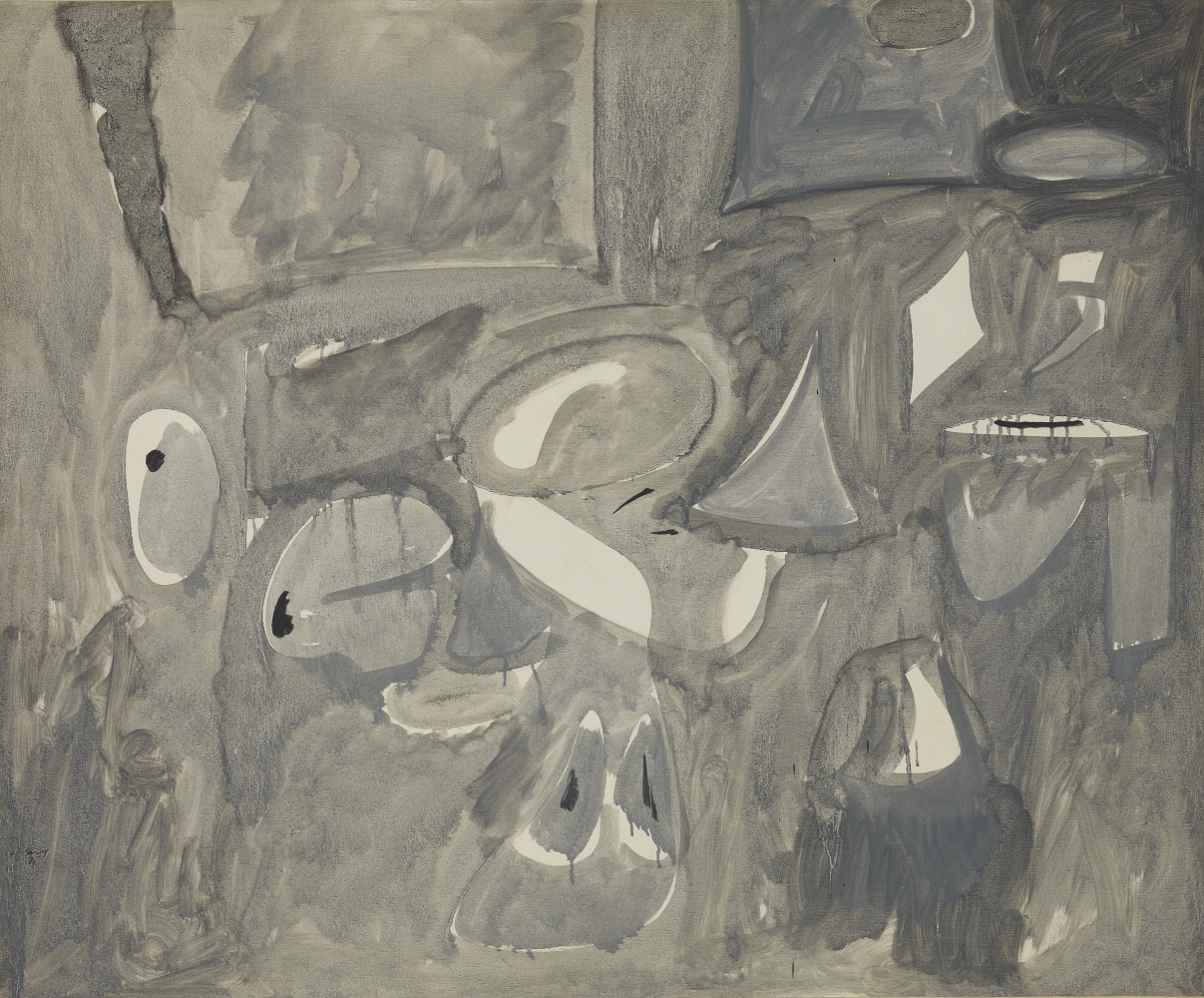 The Opaque, 1947, oil on canvas, 34 x 41 in. (86.4 x 104.1 cm). Private collection. [AGCR: P346]