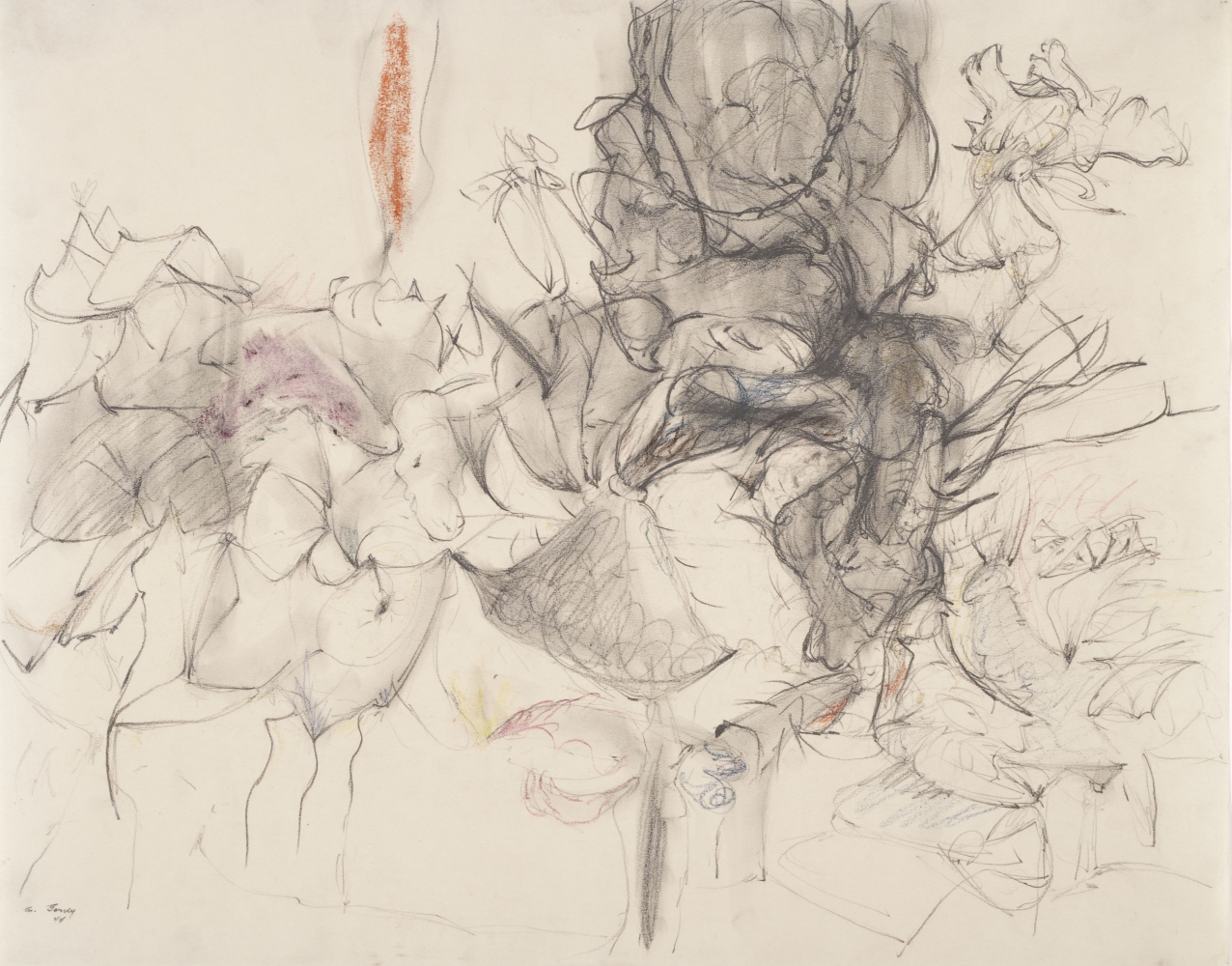 Untitled, 1944, graphite pencil and crayon on paper, 19 x 24 in. (48.3 x 61 cm). The Menil Collection, Houston, Anonymous gift in memory of Marion Barthelme, 2011-042. Photo: Paul Hester; The Menil Collection, Houston.&nbsp;[AGCR: D1117]