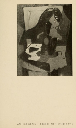 Exhibition catalogue with text by Stuart Davis,&nbsp;Abstract Painting in America, Whitney Museum of American Art, New York, February 12&ndash;March 22, 1935. Illustrated in black and white is Gorky&#39;s&nbsp;Composition No. 1, c. 1928&ndash;29, oil on canvas, 43 1/2 x 33 1/2 in. (110.5 x 85.1 cm).
Diane and Tom Tuft, New York. [AGCR: P067]